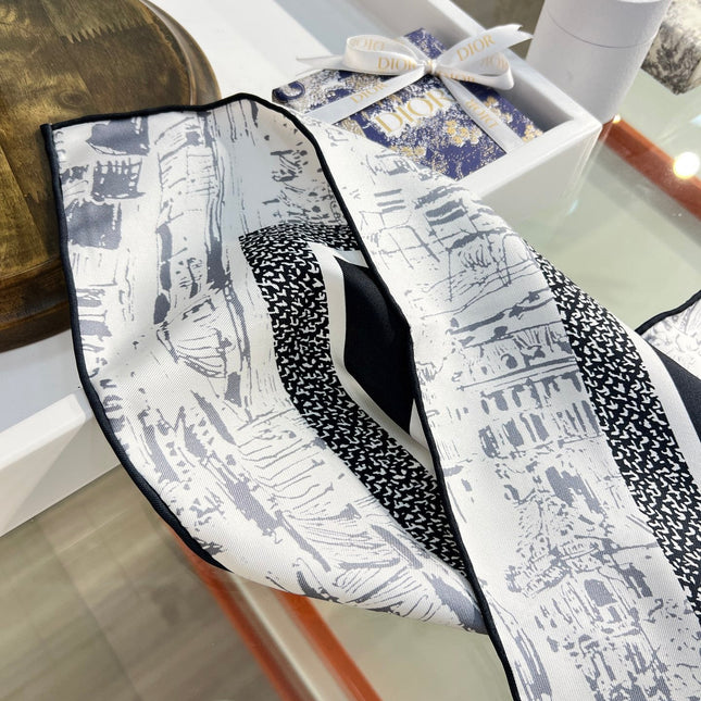 DIOR 26S SCARF 90CM IN SILK 198371