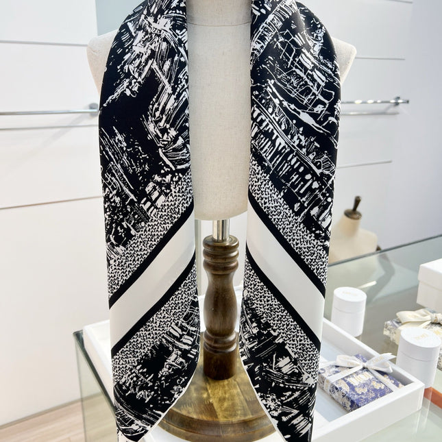 DIOR 26S SCARF 90CM IN SILK 198372