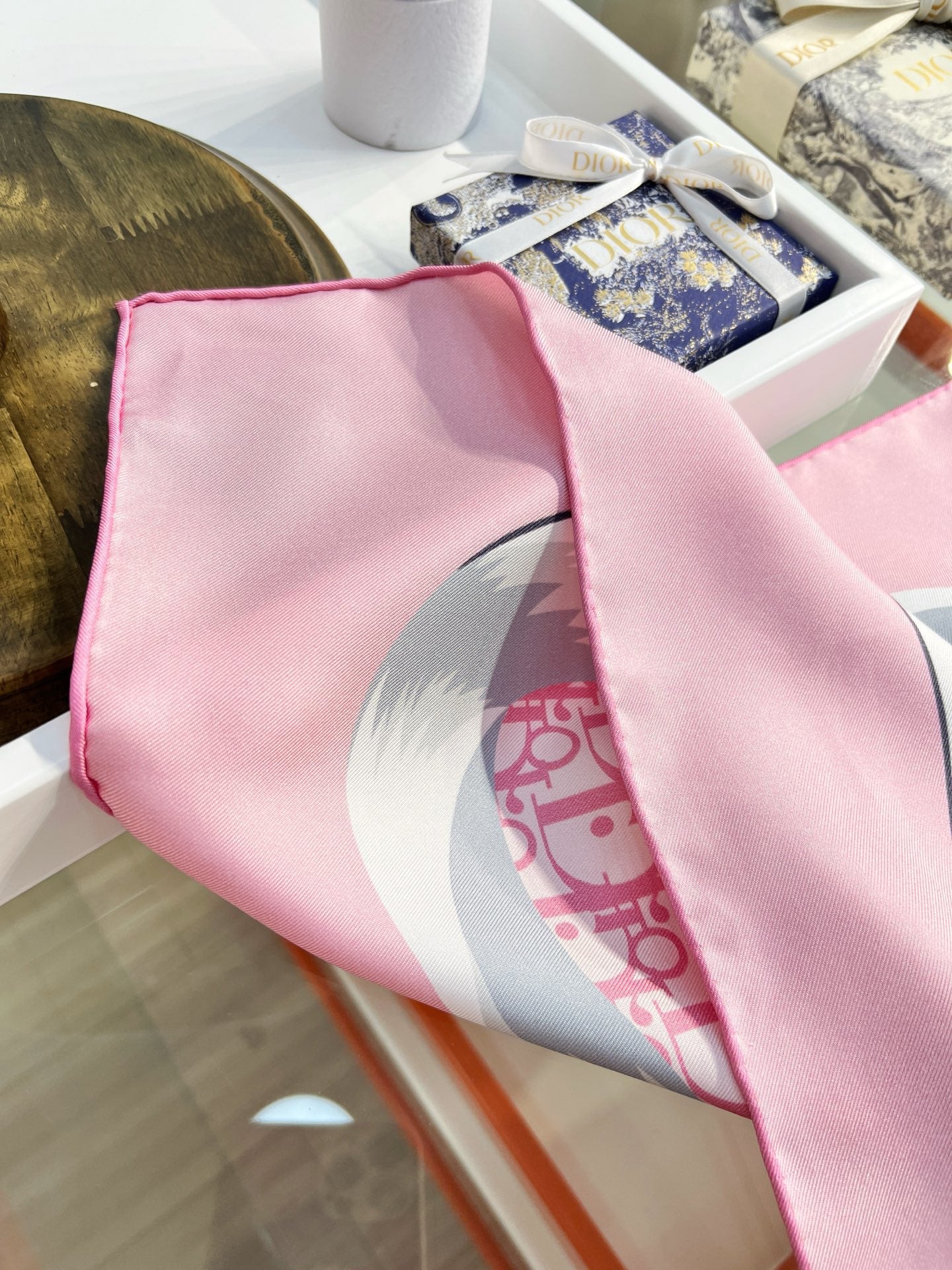 DIOR 26S SCARF 90CM IN SILK 163868