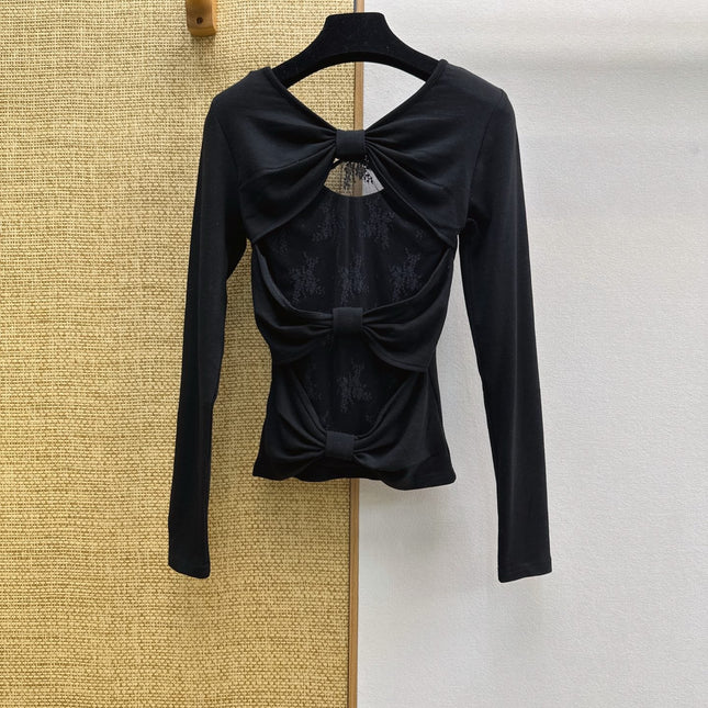 VALENTINO 26S LONG-SLEEVE LACE T-SHIRT STYLE 26