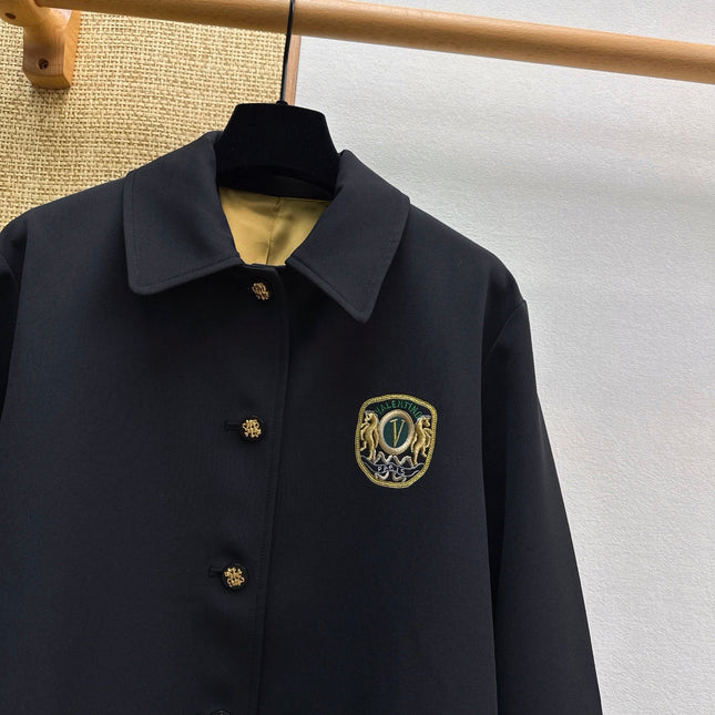 VALENTINO 26S EMBROIDERED BADGE BLAZER STYLE 4