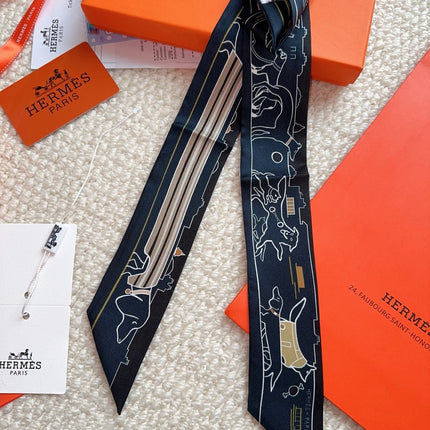 HERMES 26S SCARF 86 IN SILK 309595