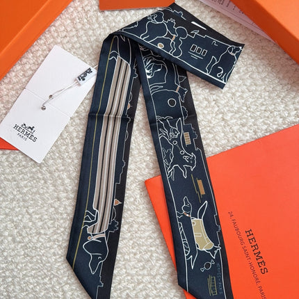 HERMES 26S SCARF 86 IN SILK 309595