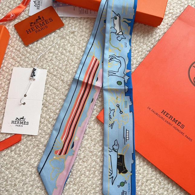 HERMES 26S SCARF 86 IN SILK 309596