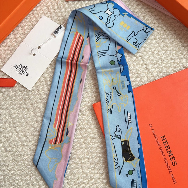 HERMES 26S SCARF 86 IN SILK 309596