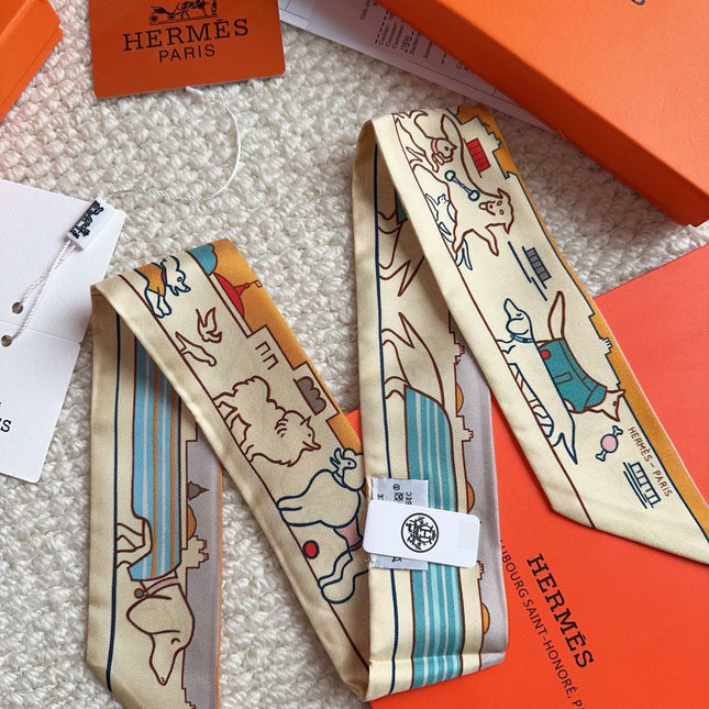 HERMES 26S SCARF 86 IN SILK 309598