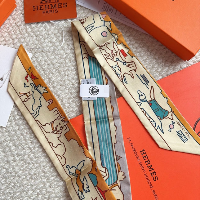 HERMES 26S SCARF 86 IN SILK 309598