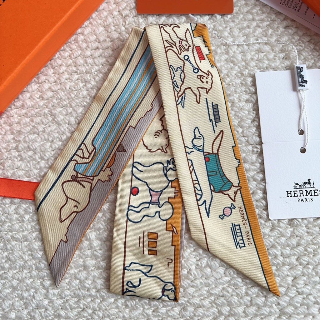 HERMES 26S SCARF 86 IN SILK 309598