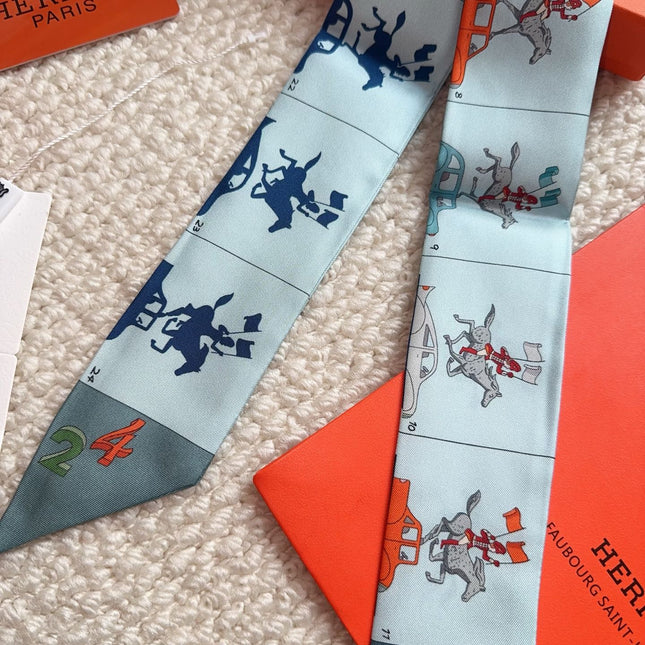 HERMES 26S SCARF 86 IN SILK 309601