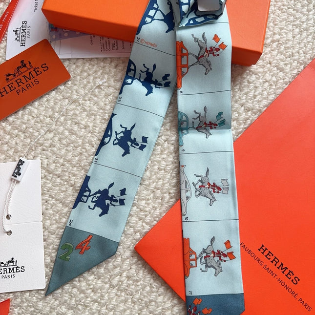 HERMES 26S SCARF 86 IN SILK 309601