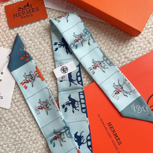 HERMES 26S SCARF 86 IN SILK 309601