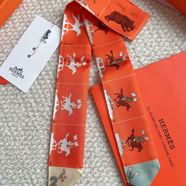 HERMES 26S SCARF 86 IN SILK 309602