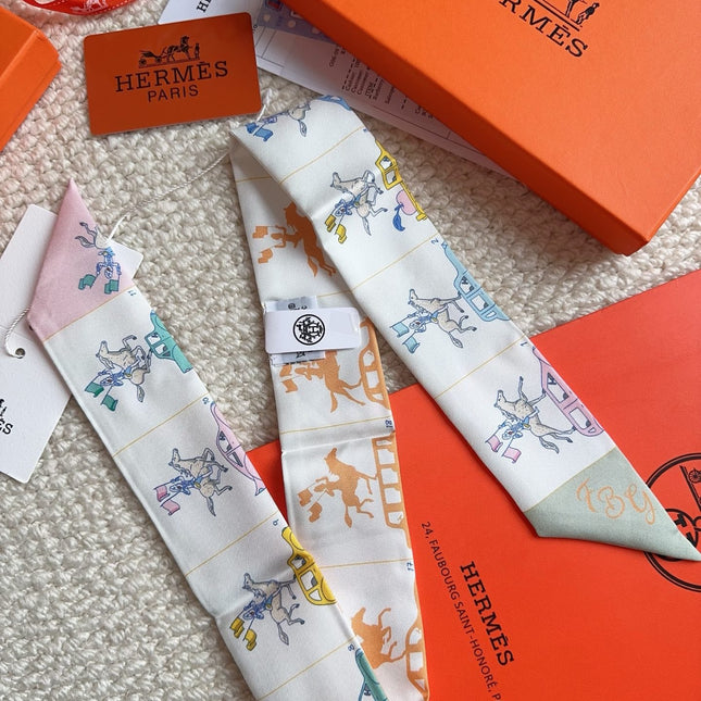 HERMES 26S SCARF 86 IN SILK 309603
