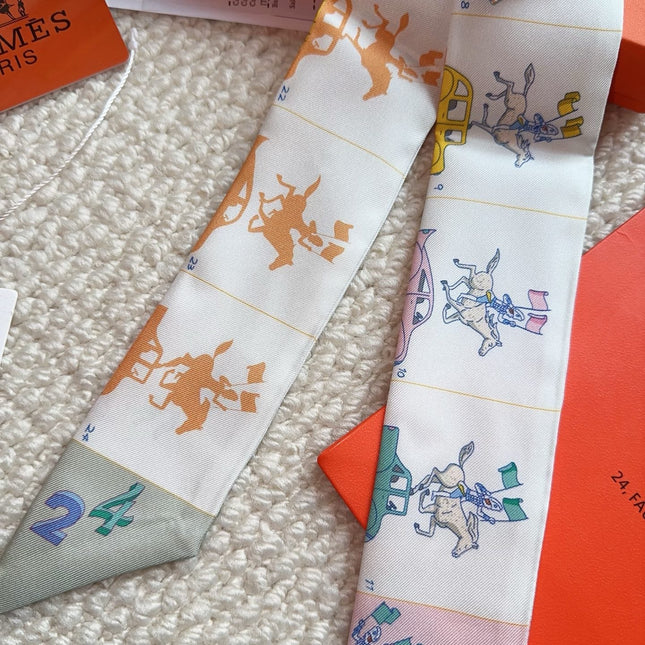 HERMES 26S SCARF 86 IN SILK 309603