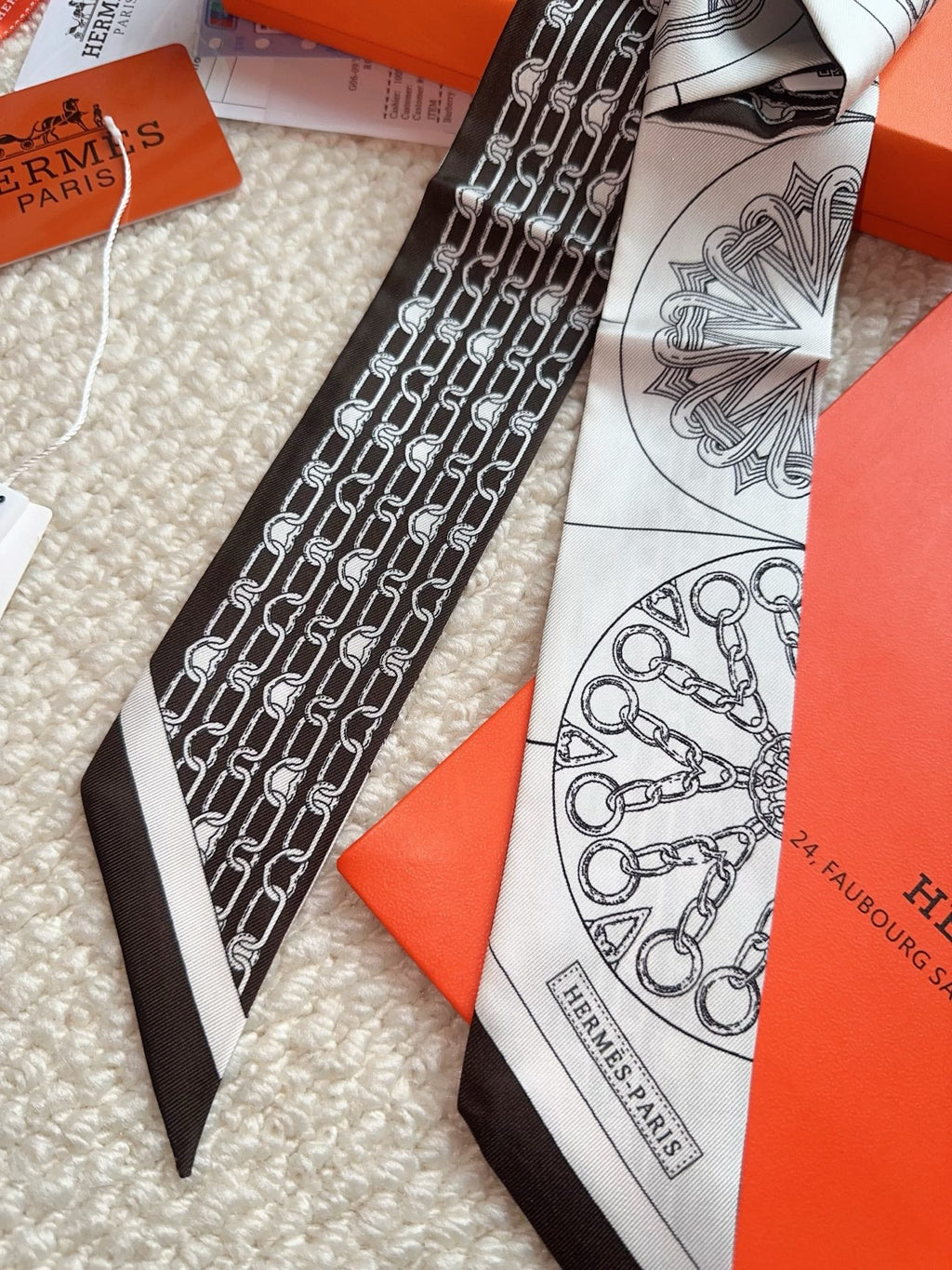 HERMES 26S SCARF 86 IN SILK 309606