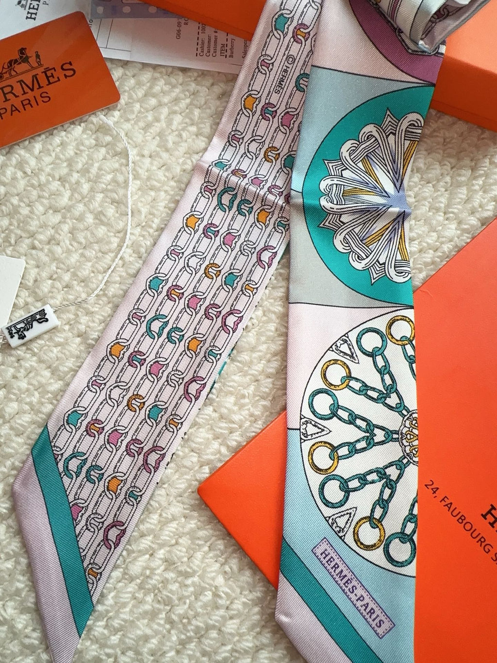 HERMES 26S SCARF 86 IN SILK 309609