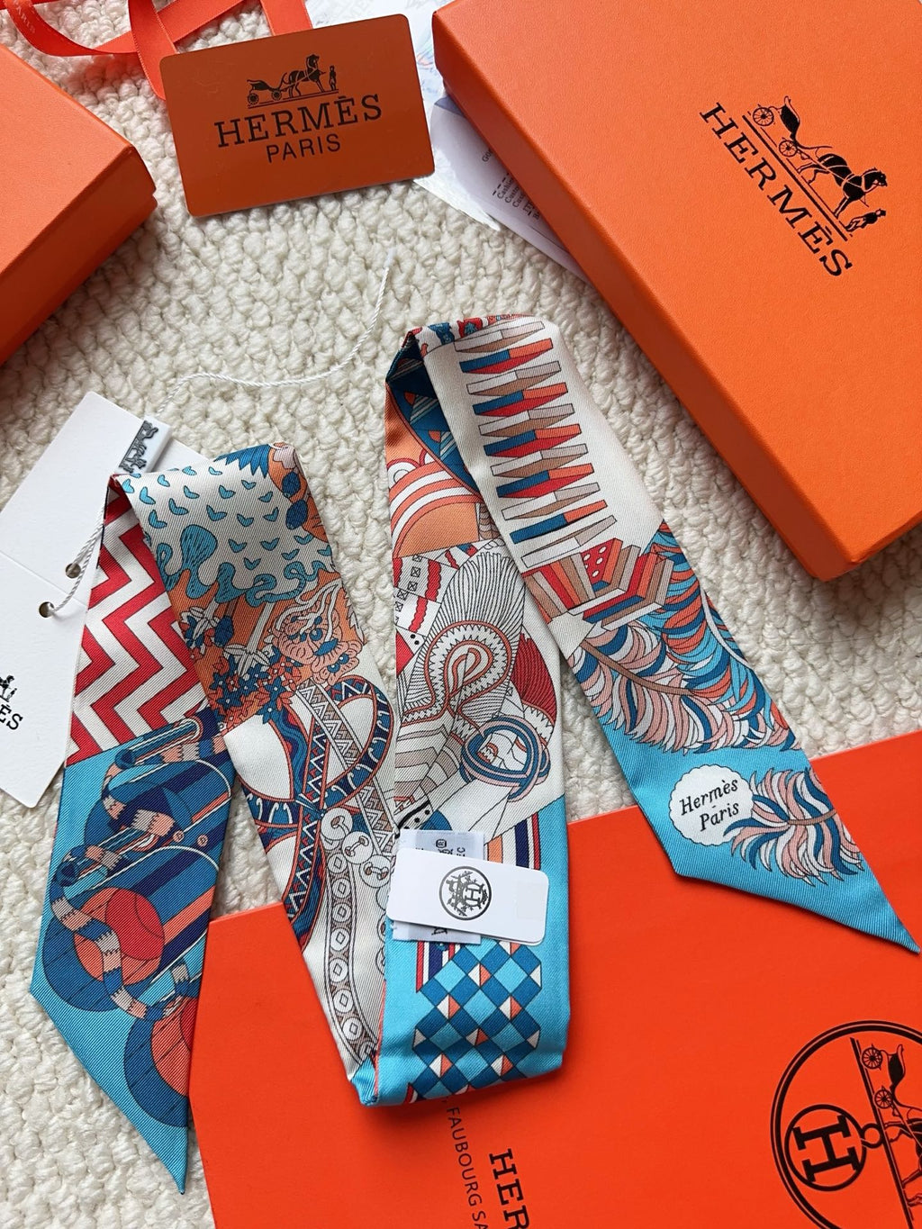 HERMES 26S SCARF 86 IN SILK 309627