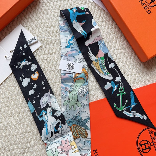 HERMES 26S SCARF 86 IN SILK 309630