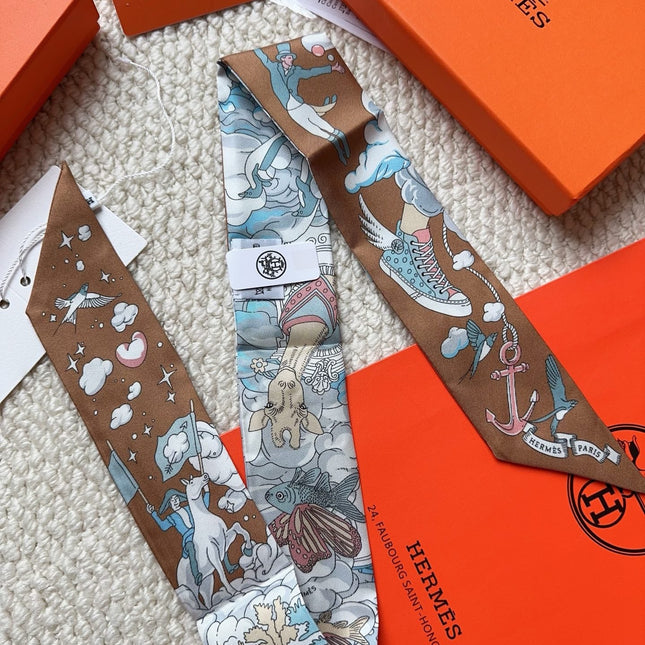 HERMES 26S SCARF 86 IN SILK 309631