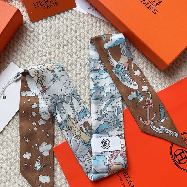 HERMES 26S SCARF 86 IN SILK 309631