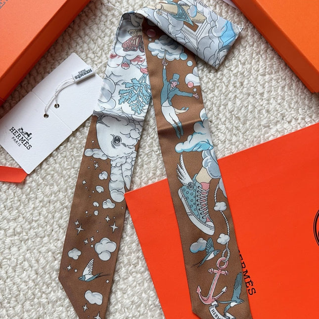 HERMES 26S SCARF 86 IN SILK 309631