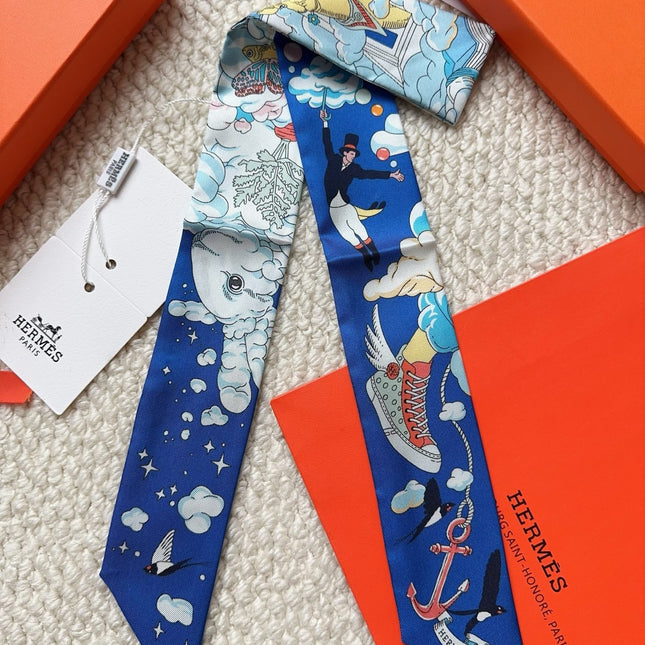 HERMES 26S SCARF 86 IN SILK 309632