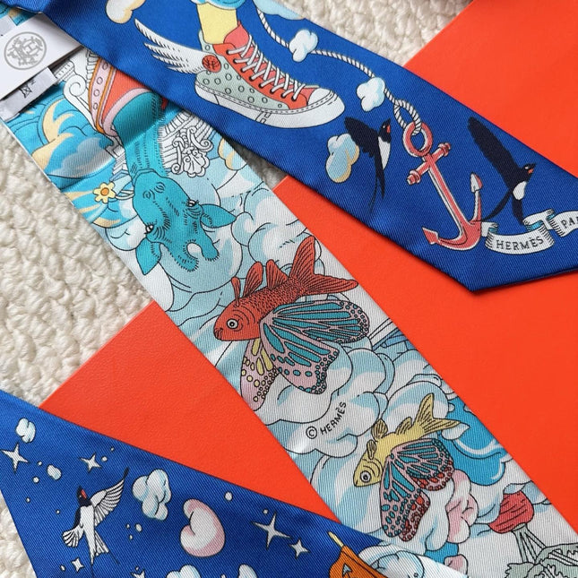 HERMES 26S SCARF 86 IN SILK 309632