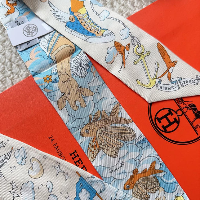 HERMES 26S SCARF 86 IN SILK 309633