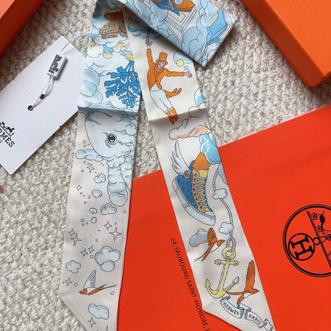 HERMES 26S SCARF 86 IN SILK 309633