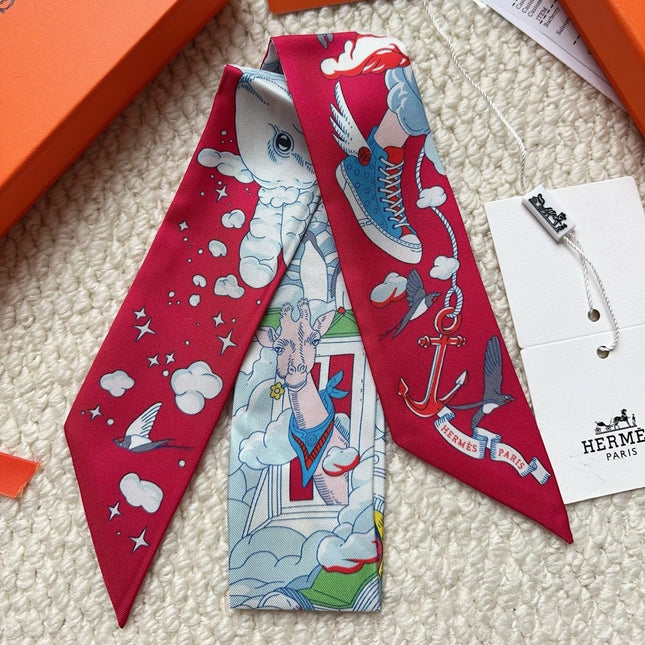 HERMES 26S SCARF 86 IN SILK 309634