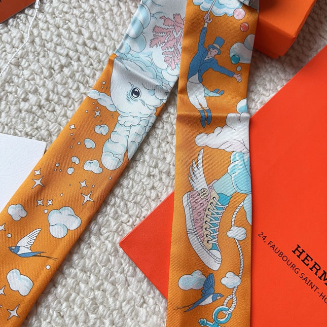 HERMES 26S SCARF 86 IN SILK 309635