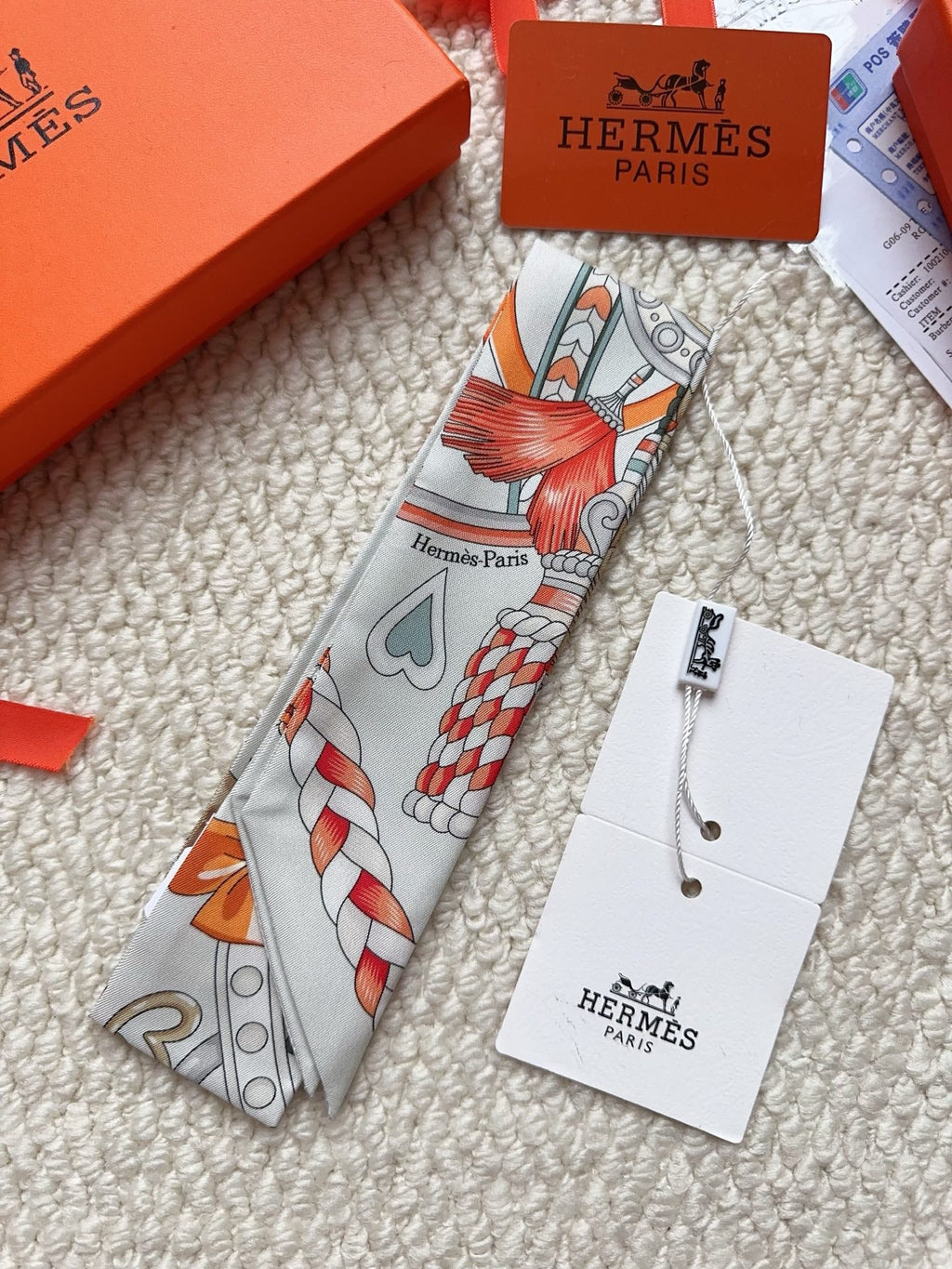 HERMES 26S SCARF 86 IN SILK 309641