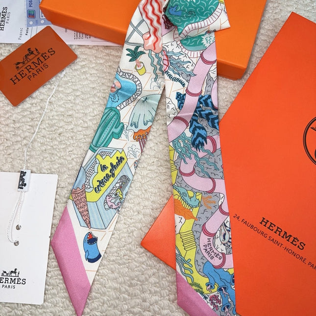 HERMES 26S SCARF 86 IN SILK 309652