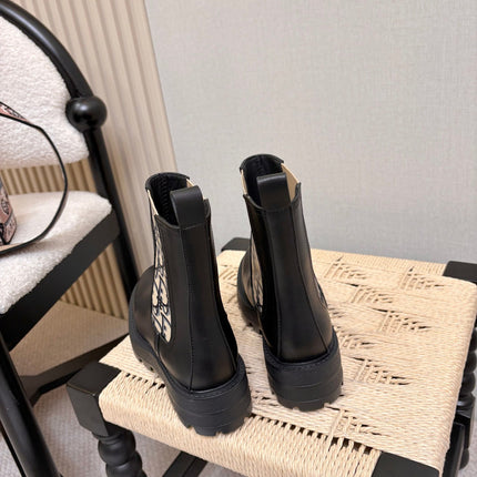 DIOR 26S KIDS CHELSEA BOOT IN BLACK POLISHED CALFSKIN