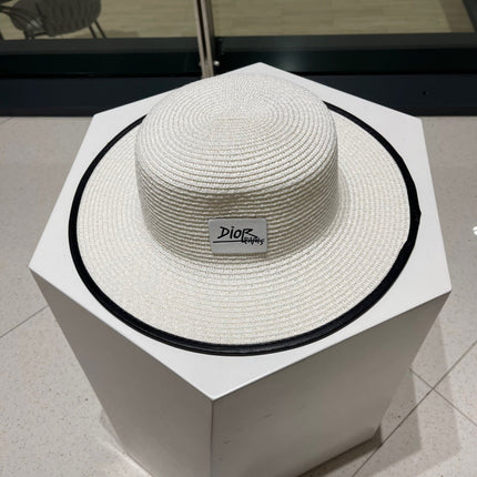 DIOR 26S STRAW BOATER HAT STYLE 206