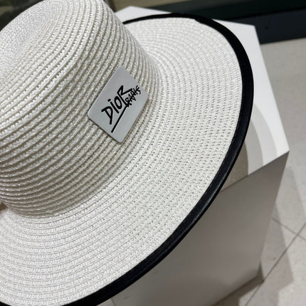 DIOR 26S STRAW BOATER HAT STYLE 206