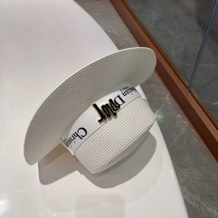 DIOR 26S STRAW BOATER HAT STYLE 195