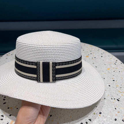 DIOR 26S STRAW BOATER HAT STYLE 149