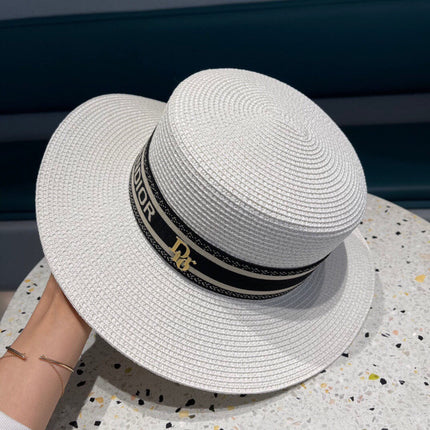 DIOR 26S STRAW BOATER HAT STYLE 149
