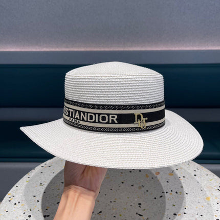 DIOR 26S STRAW BOATER HAT STYLE 149