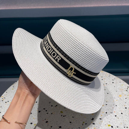 DIOR 26S STRAW BOATER HAT STYLE 149