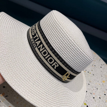 DIOR 26S STRAW BOATER HAT STYLE 149