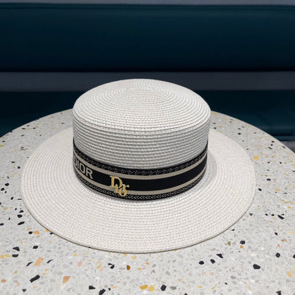 DIOR 26S STRAW BOATER HAT STYLE 149