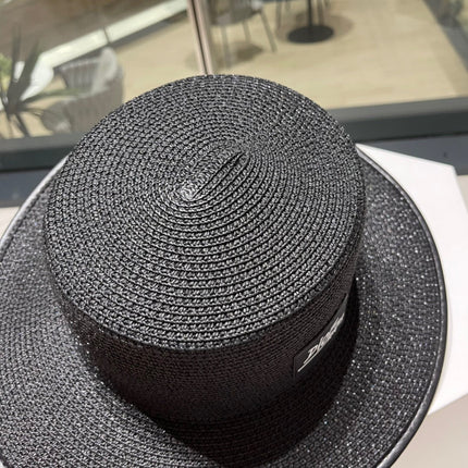 DIOR 26S STRAW BOATER HAT STYLE 205