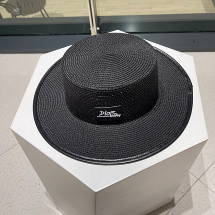 DIOR 26S STRAW BOATER HAT STYLE 205