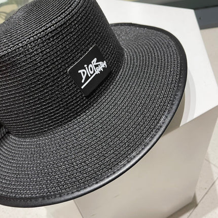 DIOR 26S STRAW BOATER HAT STYLE 205