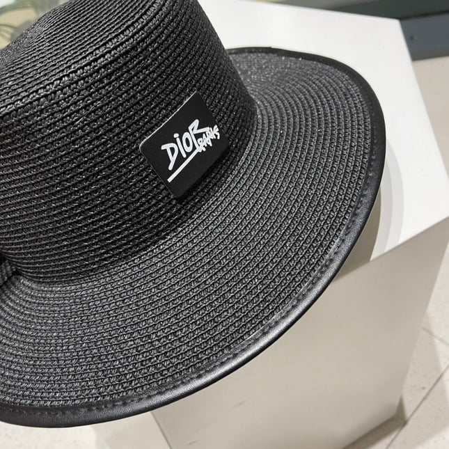 DIOR 26S STRAW BOATER HAT STYLE 205