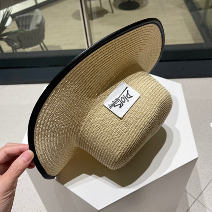 DIOR 26S STRAW BOATER HAT STYLE 203