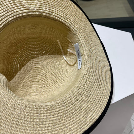 DIOR 26S STRAW BOATER HAT STYLE 203