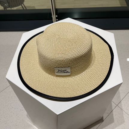 DIOR 26S STRAW BOATER HAT STYLE 203